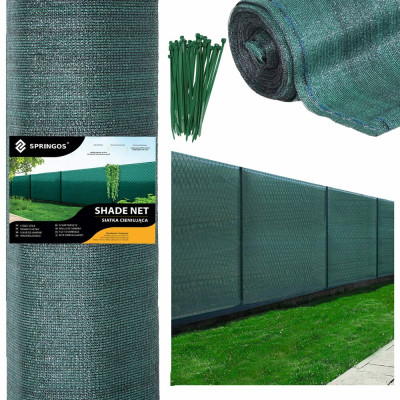 Stínící tkanina 150cm x 25m, 90% zastínění, zelená SPRINGOS SN0018