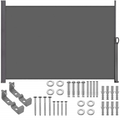 Boční výsuvná markýza 250x160 cm SPRINGOS AW0001 antracitová