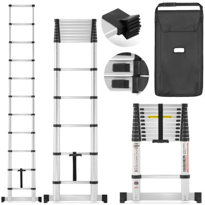 Teleskopický žebřík 320 cm + taška HIGHER TL-11 PRO