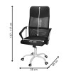 Kancelářská židle ergonomická SPRINGOS HF0033 černá