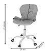 Kancelářská židle ergonomická SPRINGOS HF0018 šedá