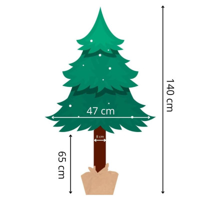 Vánoční stromek Borovice na kmínku 140 cm