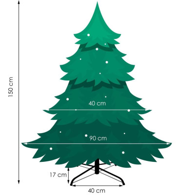 Vánoční stromek Smrk DeLuxe kanadský 150 cm