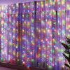 LED Nano světelný závěs - 3x3m, 300LED, 8 funkcí, ovladač, USB, IP44, multicolor