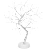 LED Bonsai stříbrná - 45cm, 90LED, 2 funkce, USB, 3xAA, IP20, studená bílá