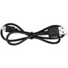 LED krb s efektem hořícího dřeva - 60cm, USB, 3xC, černá