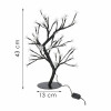 LED Stromek Bonsai černá - 43cm, 45LED, IP20, teplá bílá