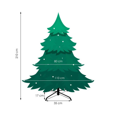 Vánoční stromek Smrk Exclusive alpský 210 cm