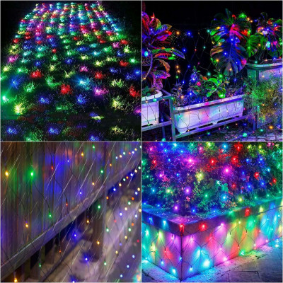 LED světelná síť - 2x2m, 144LED, 8 funkcí, paměť, IP44, multicolor