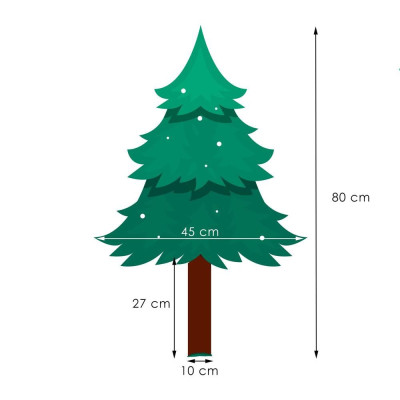 Vánoční stromek Jedle na kmínku 80 cm