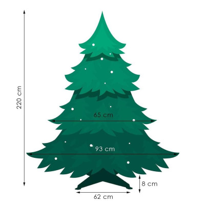 Vánoční stromek Borovice Slim diamantová 220 cm