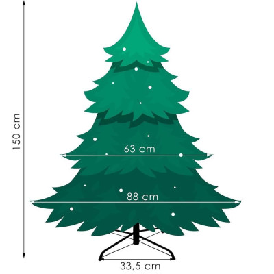 Vánoční stromek Smrk Premium přírodní 150 cm