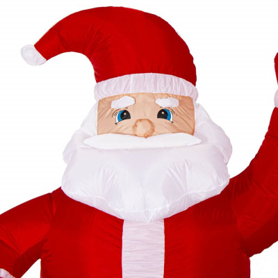 LED nafukovací Santa Claus 180 cm, IP44, studená bílá