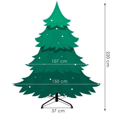 Vánoční stromek Borovice Premium přírodní 220 cm