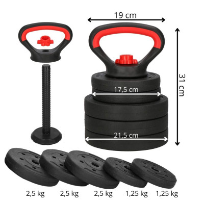 Nastavitelný Kettlebell 10 kg SPRINGOS FA1673