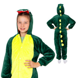 Pyžamo Krokodýl vel. 130-140 cm SPRINGOS KIGURUMI zeleno-žluté