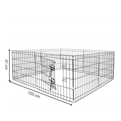 Skladací ohrádka pro psa - výběh pro štěnata 155x61 cm SPRINGOS PA1008