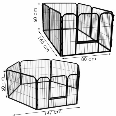 Skladací ohrádka pro psa - výběh pro štěnata 147x60 cm SPRINGOS PA1003