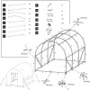 Zahradní foliovník 3x2x2m 6m2 SPRINGOS GT0002