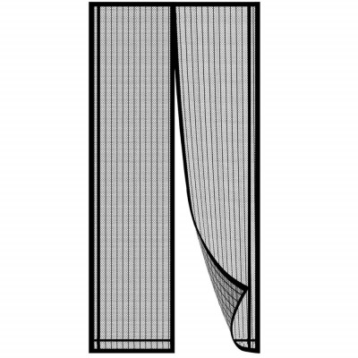 Síť proti hmyzu do dveří 100x220 cm SPRINGOS HA7472 černá