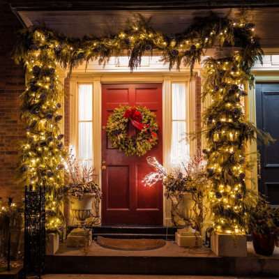 LED světelný řetěz - 33,5m, 400LED, IP44, teplá bílá