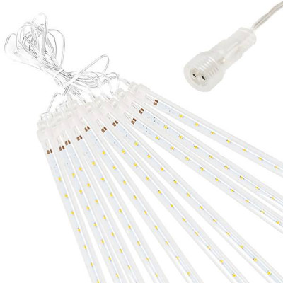 LED rampouchy 10ks - 4m, 480LED, IP44, studená bílá