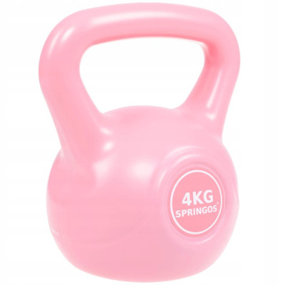 Kettlebell 4 kg ABS SPRINGOS růžový