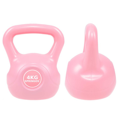 Kettlebell 4 kg ABS SPRINGOS růžový