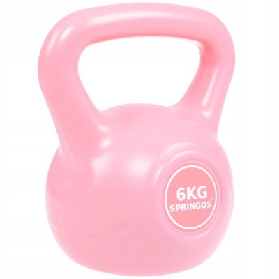 Kettlebell 6 kg ABS SPRINGOS růžový