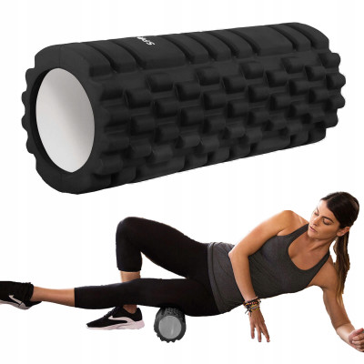 Masážní válec SPRINGOS YOGA ROLLER černý