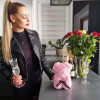 Medvídek z růží 30 cm, růžový SPRINGOS ROSE BEAR