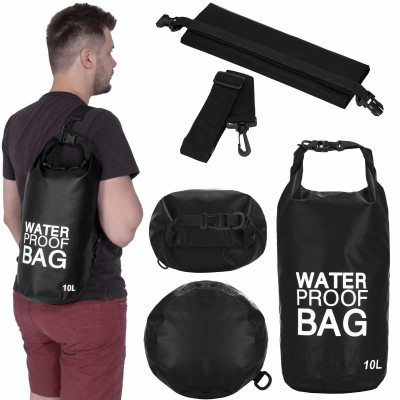 Nepromokavý vak 10l SPRINGOS WATER PROOF BAG černý