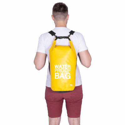 Nepromokavý vak 20l SPRINGOS WATER PROOF BAG žlutý