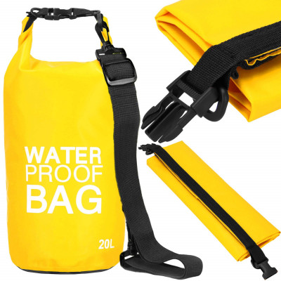 Nepromokavý vak 20l SPRINGOS WATER PROOF BAG žlutý