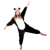 Pyžamo Kigurumi Panda černo-bílé, vel. 125-140 cm SPRINGOS