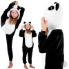 Pyžamo Kigurumi Panda černo-bílé, vel. 125-140 cm SPRINGOS