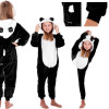 Pyžamo Kigurumi Panda černo-bílé, vel. 125-140 cm SPRINGOS