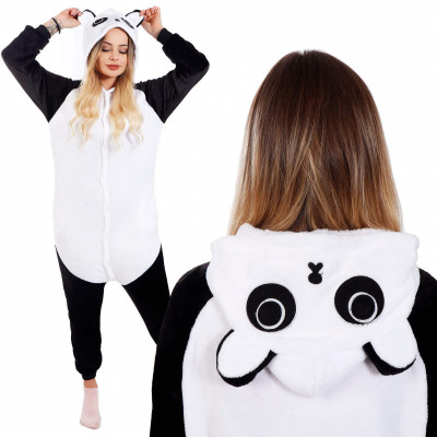 Pyžamo Kigurumi Panda černo-bílé, vel. S SPRINGOS